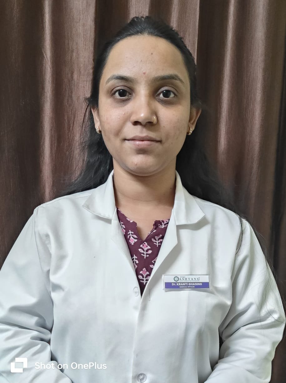 Dr. Kranti Ghasing, Head Doctor at Ashtang Ayurved Hospital Jail Road, Nashik