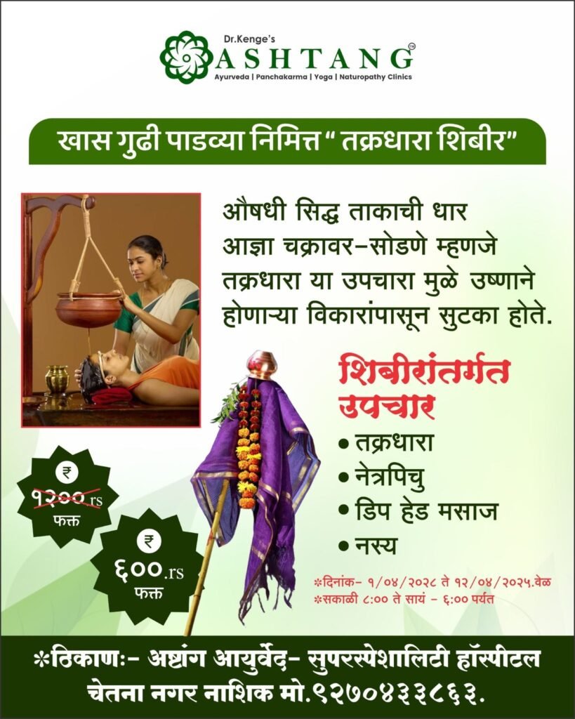 Gudi Padva special Ayurvedic health check-up at Ashtanga Ayurved hospital in Nashik